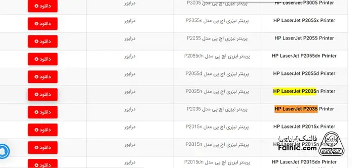 دانلود درایور پرینتر p2035 دانلود درایور پرینتر p2035