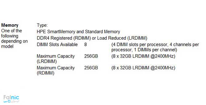سرور HPE ProLiant DL80 Gen9