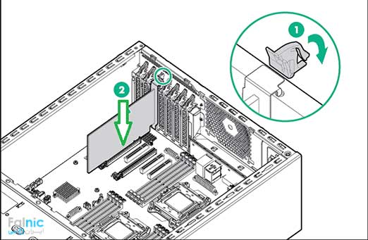 نصب HPE 240 Host Bus Adapter نصب HPE 240 Host Bus Adapter