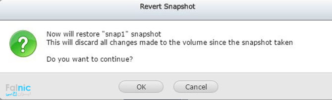 Revert و بازگرداندن سیستم با استفاده از Snapshot