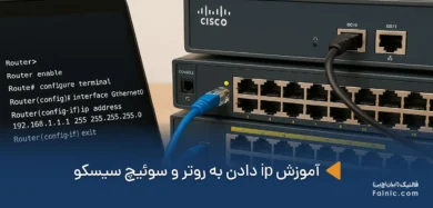 آموزش ip دادن به روتر و سوئیچ سیسکو