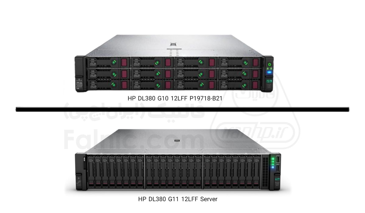 سرور HP DL380 G11 12LFF با سرور HP DL380 G10 12LFF