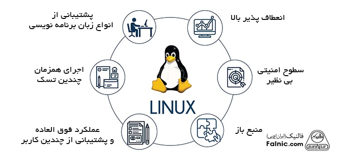 مزایای سرور linux