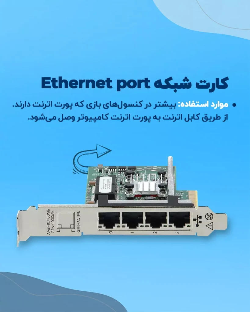 کارت شبکه Ethernet port
