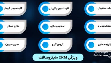 ویژگی CRM مایکروسافت