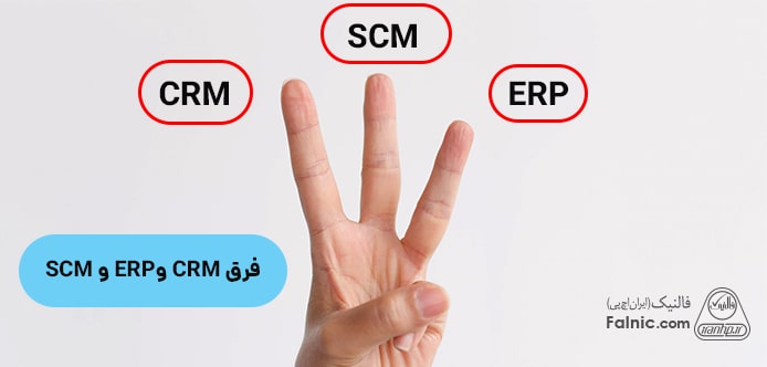 فرق CRM ،ERP و SCM