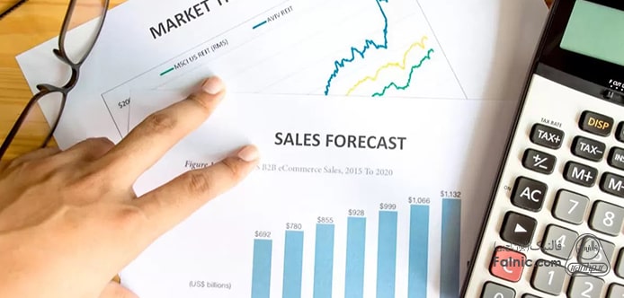نمودارهای پیش بینی فروش سازمان