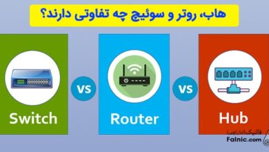 تفاوت هاب و سوئیچ و روتر