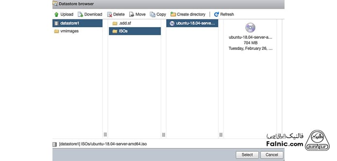 آموزش ساخت سرور مجازی با vmware؛ گزینه Datastore ISO file در VMware ESXi آموزش ساخت سرور مجازی با vmware؛ گزینه Datastore ISO file در VMware ESXi