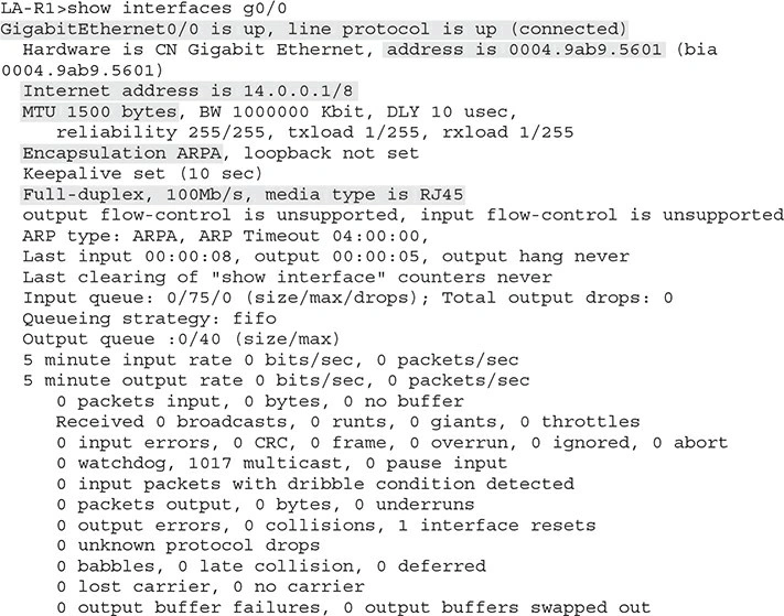 دستور Show interfaces دستور Show interfaces