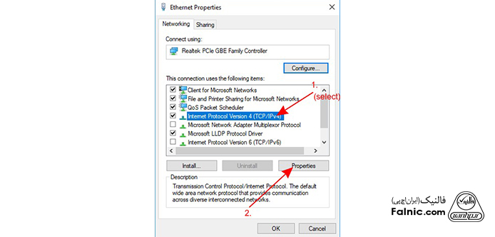 Internet Protocol Version 4 در ویندوز Internet Protocol Version 4 در ویندوز