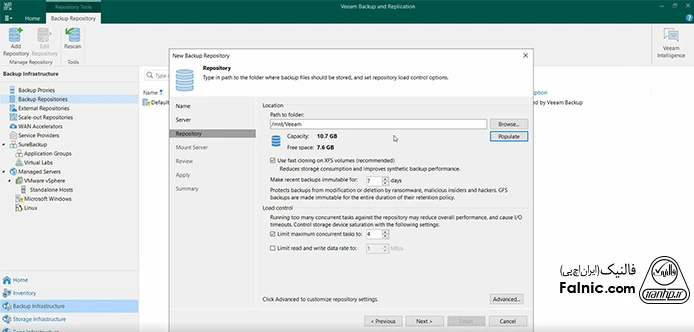 آموزش راه‌اندازی Veeam Immutable Backup - مرحله چهاردهم