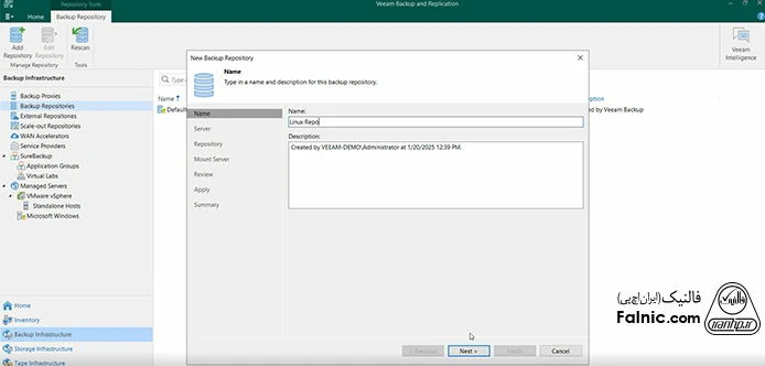 آموزش راه‌اندازی Veeam Immutable Backup - مرحله هفتم