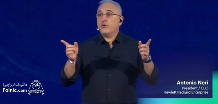 آنتونیو نری، مدیرعامل HPE در رویداد HPE Discover Barcelona 2025