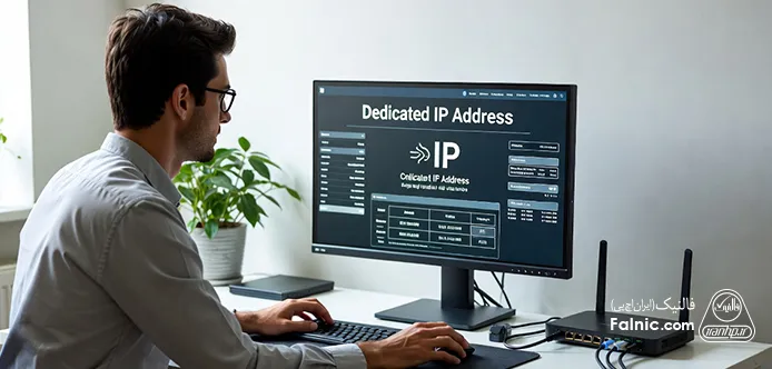 مهندس در حال تنظیم آی پی اختصاصی مهندس در حال تنظیم آی پی اختصاصی