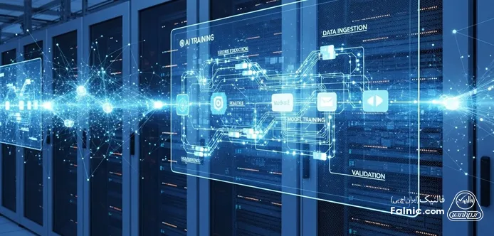 هولوگرامی از پردازش هوش مصنوعی در یک دیتاسنتر هولوگرامی از پردازش هوش مصنوعی در یک دیتاسنتر