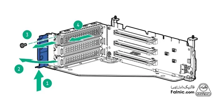 مرحله دوم نصب کارت گرافیک روی سرور HP مرحله دوم نصب کارت گرافیک روی سرور HP