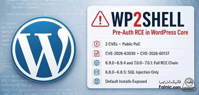 معرفی آسیب پذیری جدید وردپرس wp2shell