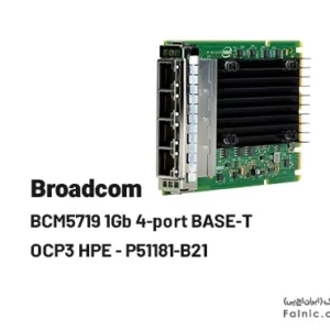 کارت شبکه سرور Broadcom BCM5719 1Gb 4‑port BASE‑T OCP3 HPE-B